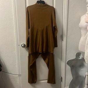 Vintage Dolores Bell 3 Piece set sweater duster Vest knits cardigan 2XL